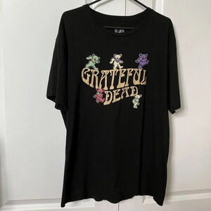 Grateful Dead x Garage Black T-shirt  Oversize Womens M/L